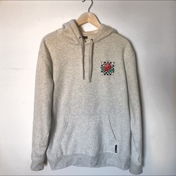 vans hoodie with roses